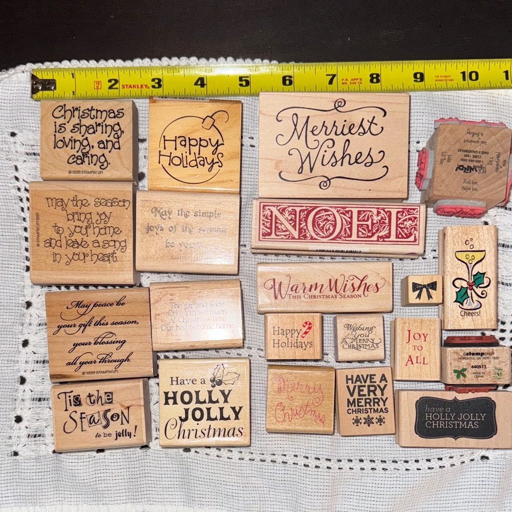 Assorted Christmas Rubber Stamps